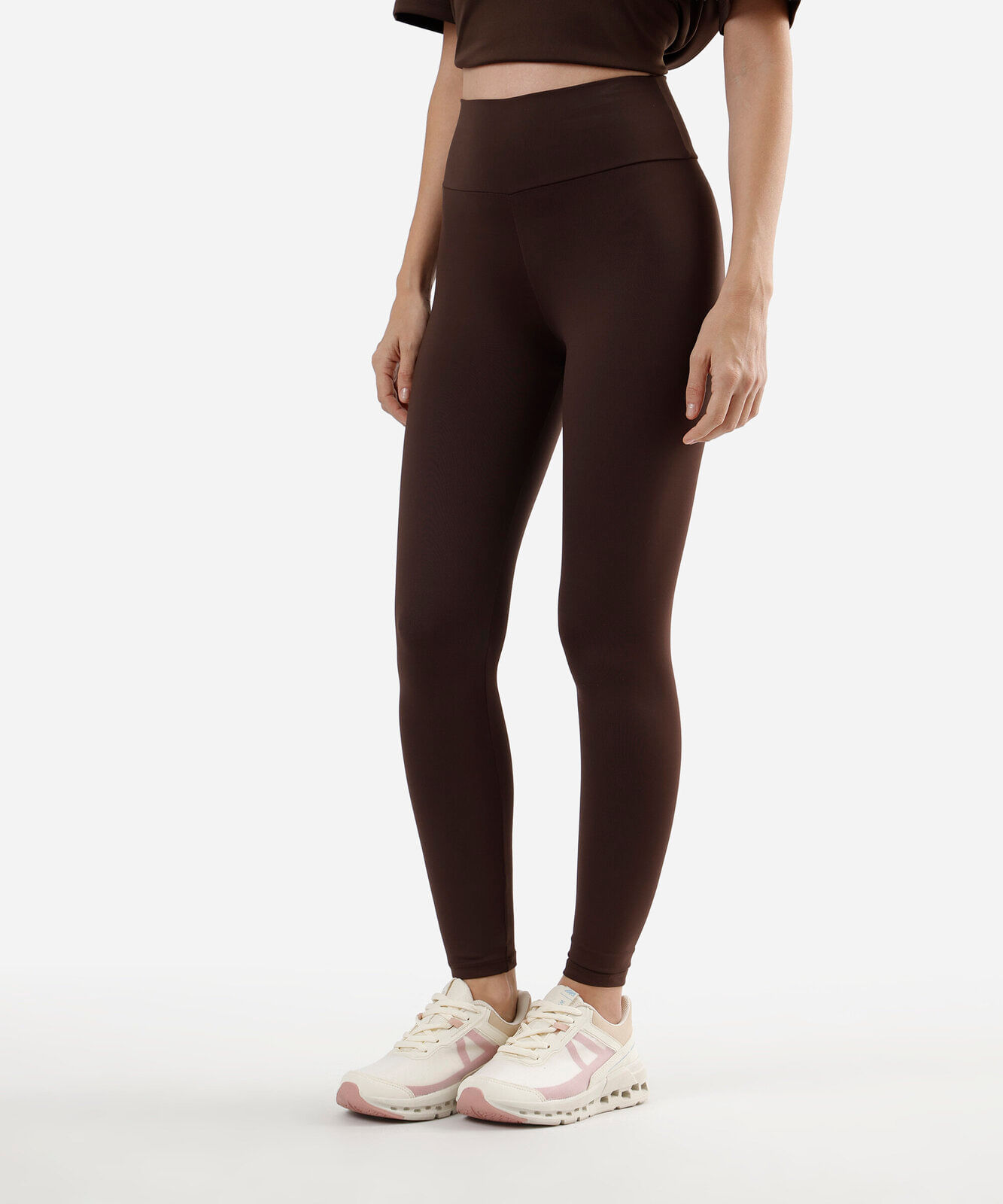 calça legging feminina esportiva marrom