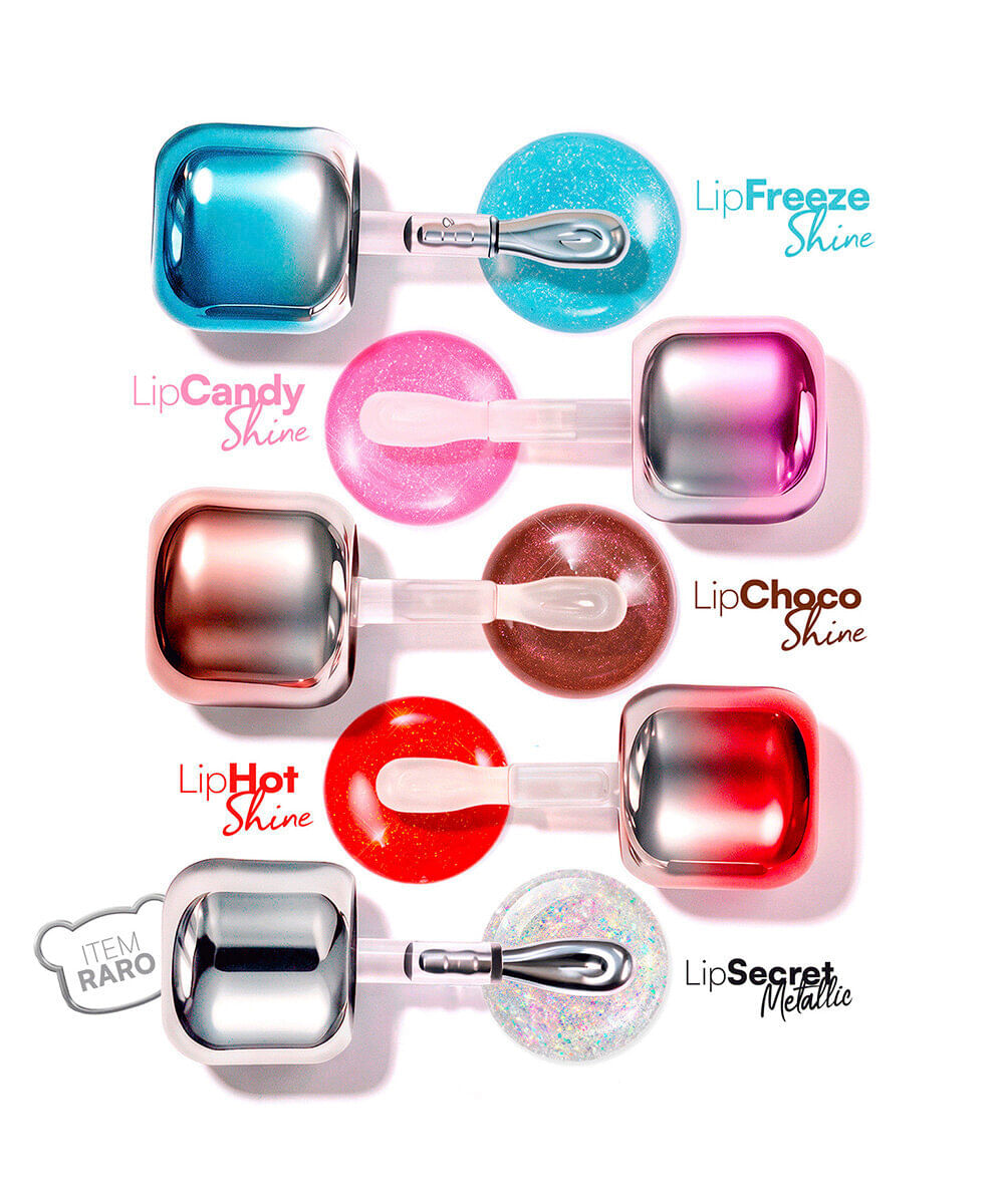 gloss labial mboom surpresa lip gloss metallic edition