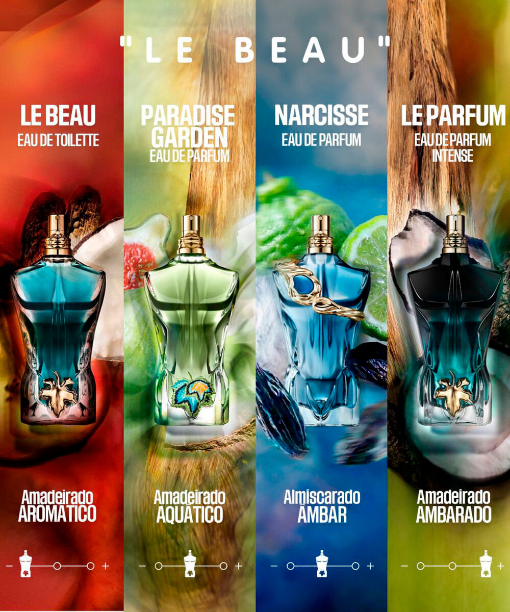 perfume masculino jean paul gaultier le beau narcisse eau de parfum 75ml