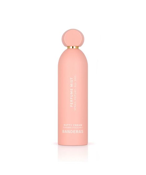 perfume unissex banderas parfum mist nutty cream mandarin e macadamia body mist 150ml