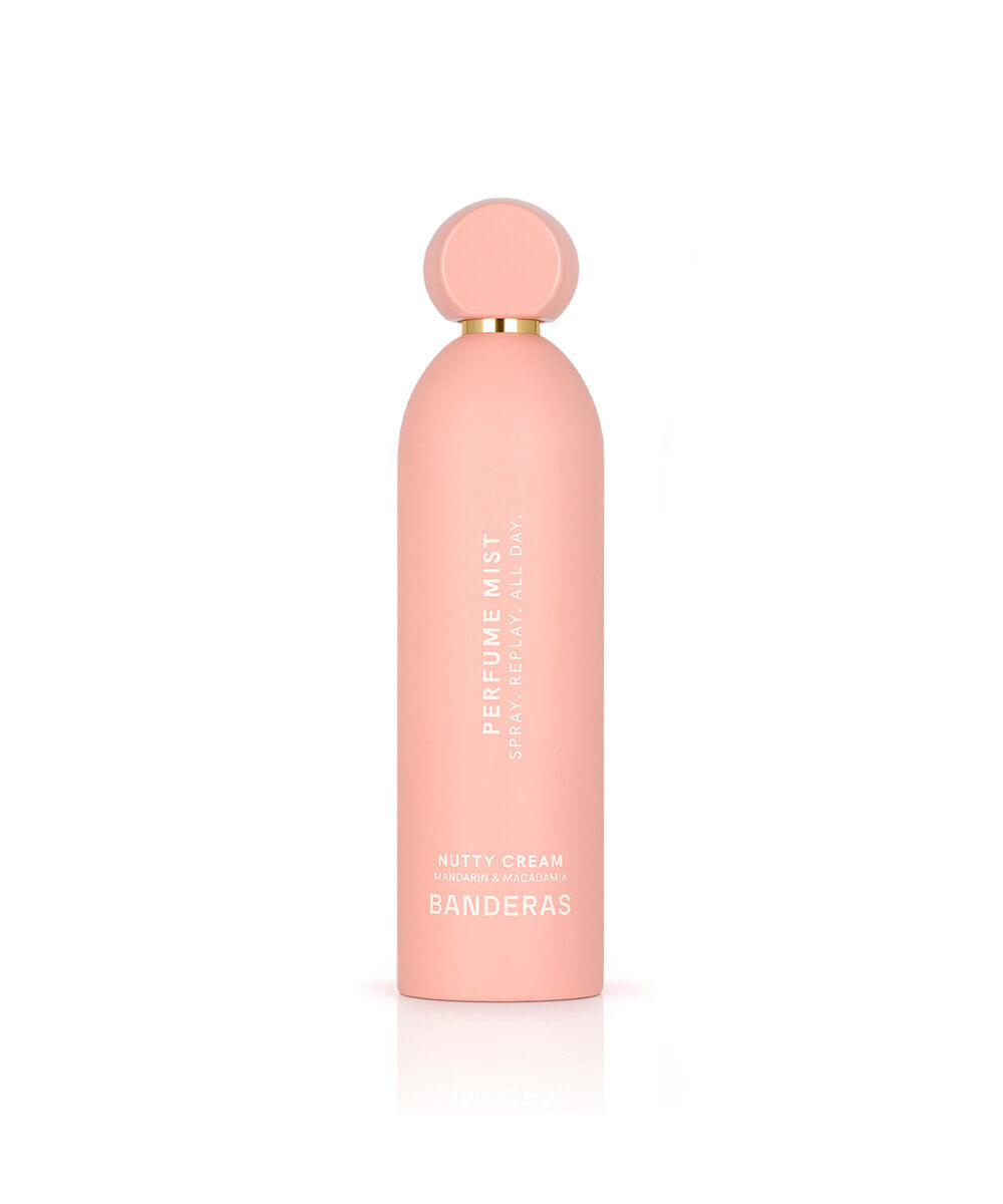 perfume unissex banderas parfum mist nutty cream mandarin e macadamia body mist 150ml