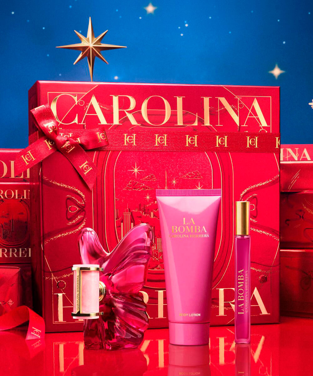 kit perfume feminino carolina herrera la bomba eau de parfum 50ml e 10ml creme corporal 100ml