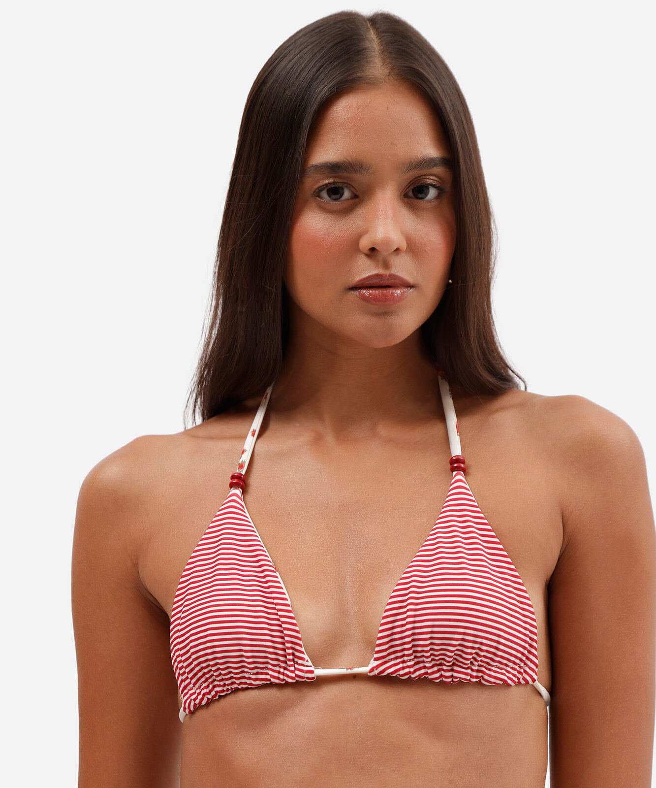 top de biquíni cortininha dupla face estampado colorido