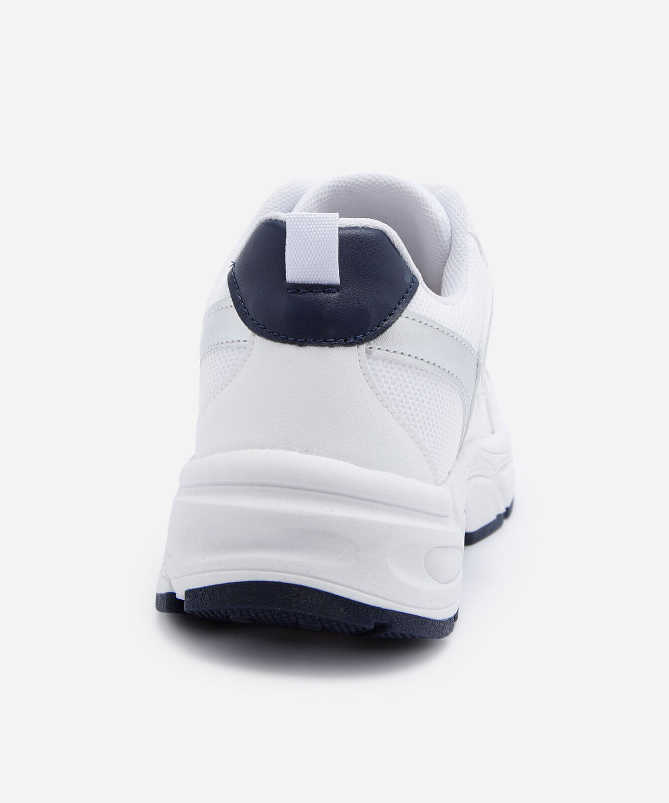 tênis chunky feminino com recortes branco