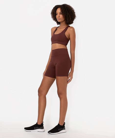 bermuda esportiva marrom