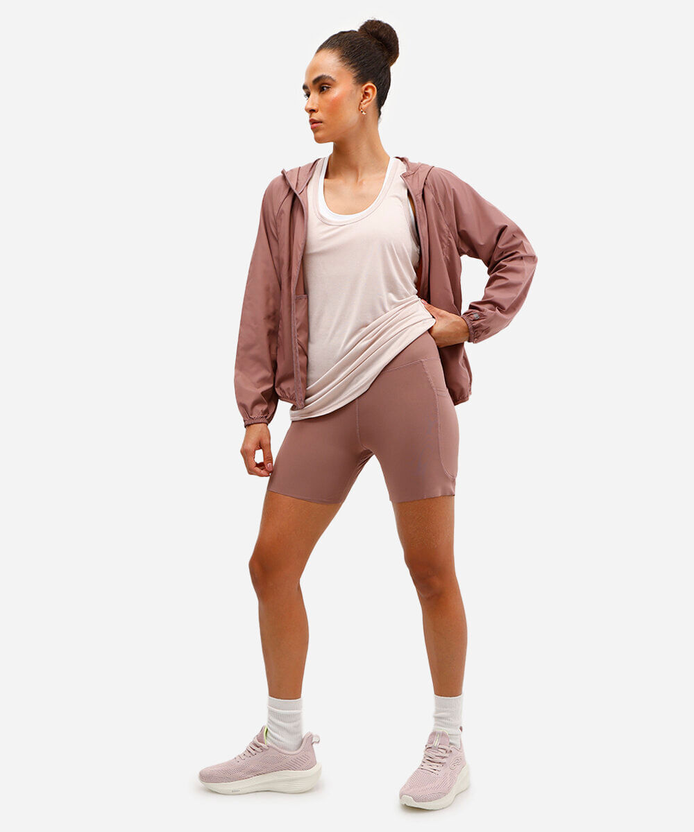 regata esportiva básica decote nadador rosa