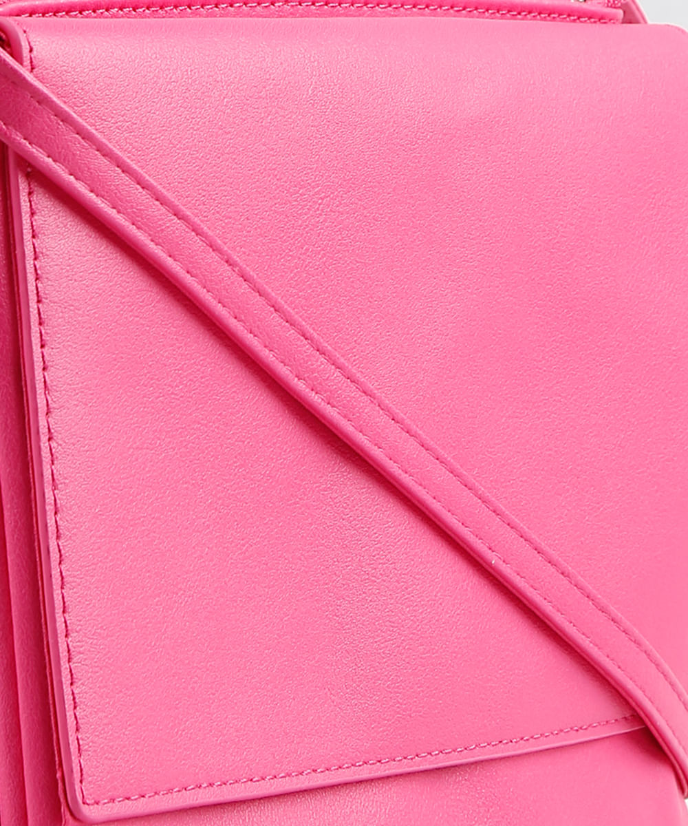 bright pink clutch bolsa