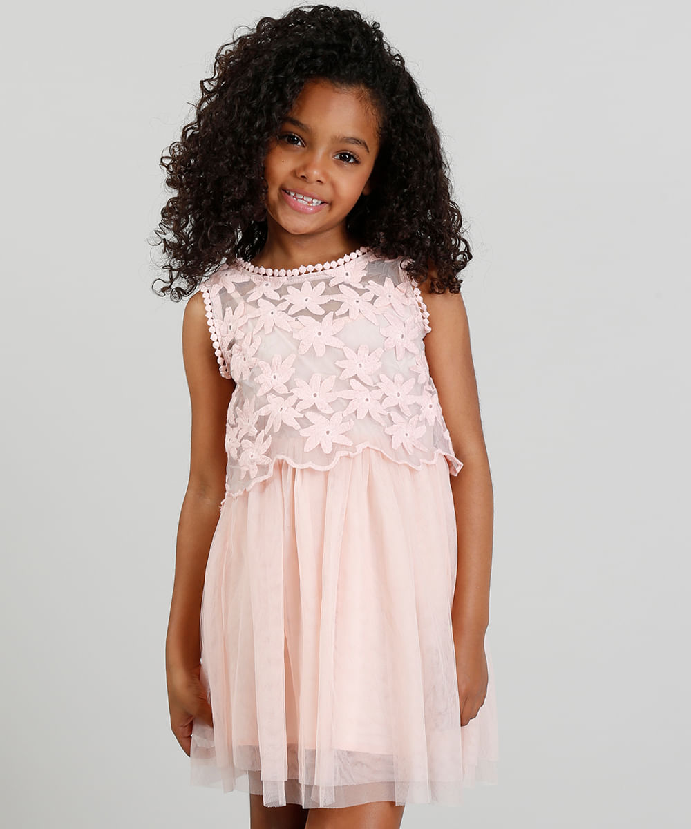 Vestido-Infantil-em-Tule-com-Bordado-Floral-Rosa-9182789-Rosa_1