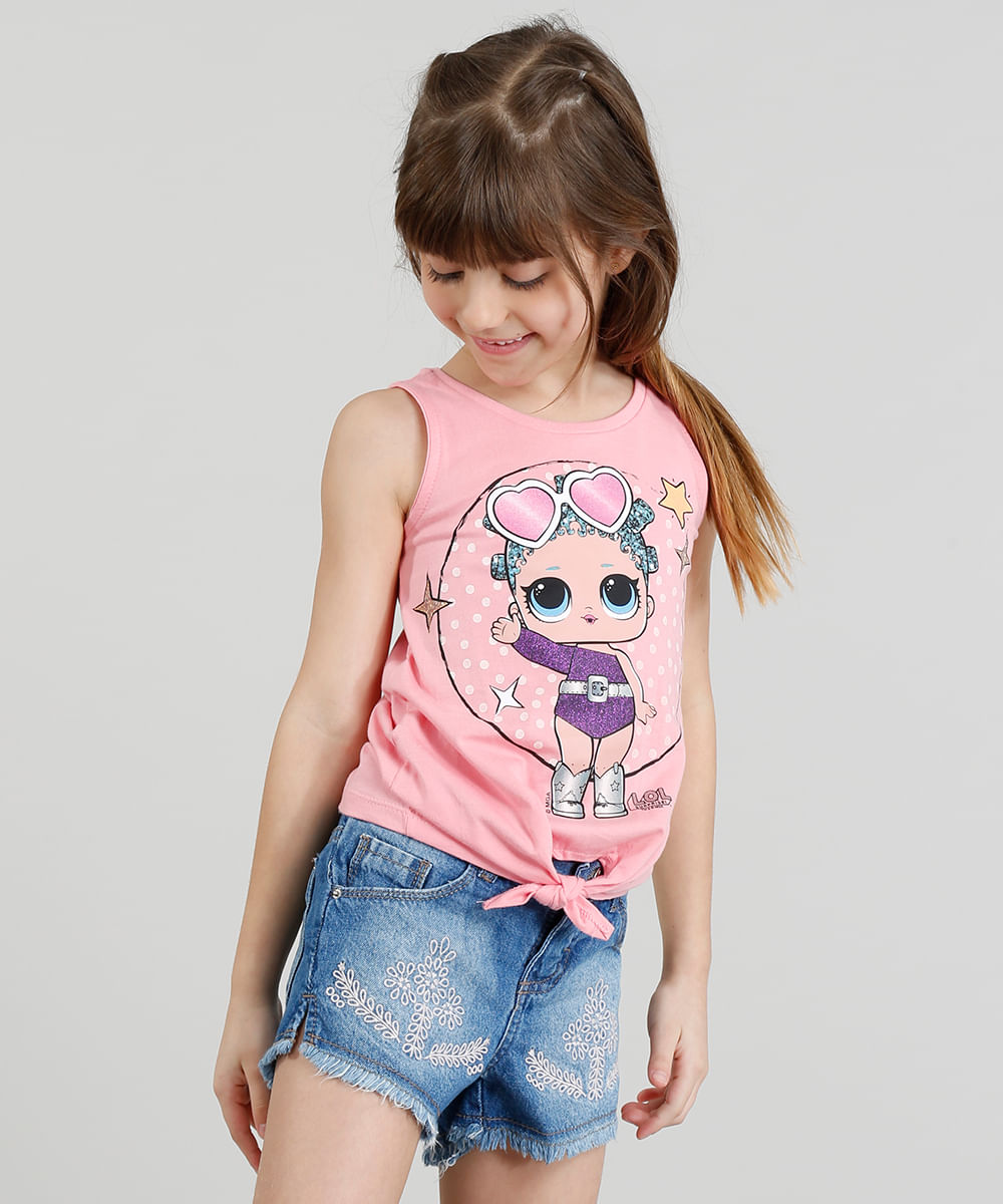 Regata-Infantil-LOL-Surprise-com-No-Decote-Redondo-Rosa-9297080-Rosa_1