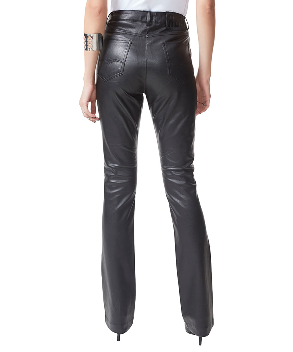 Calça Flare Replay Preta