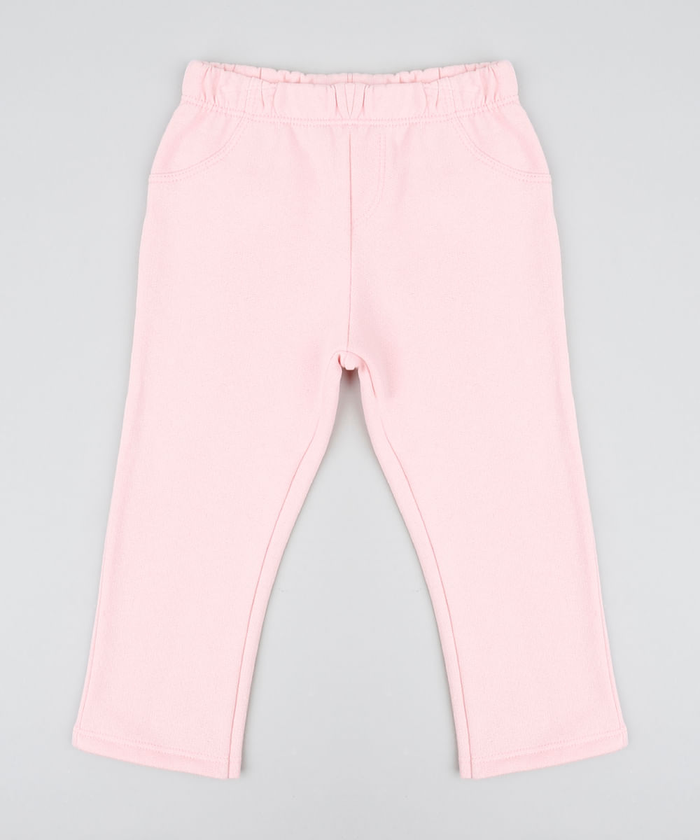 Calca-Infantil-em-Moletom-com-Bolsos-Rosa-9425640-Rosa_1