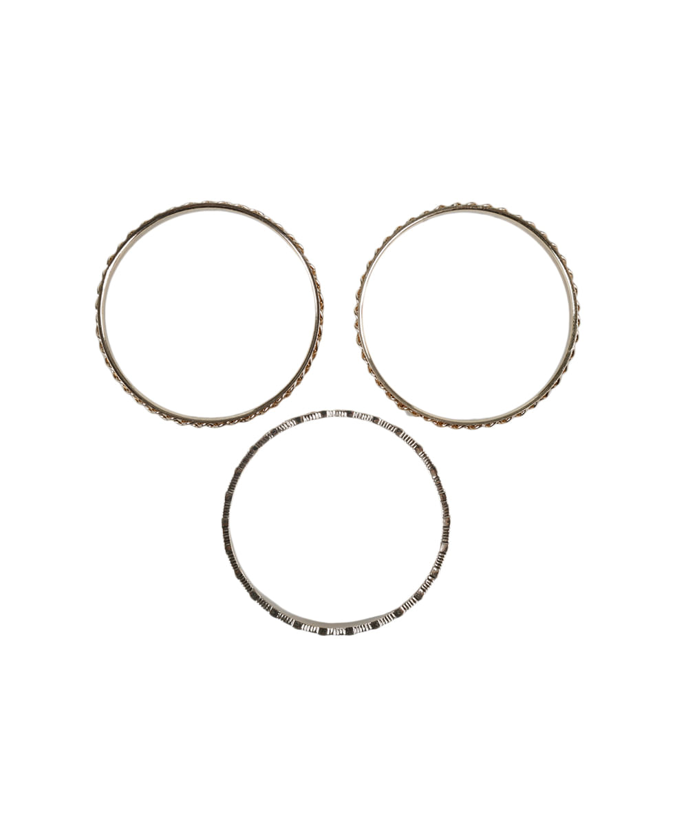 Kit de 3 Pulseiras Dourado