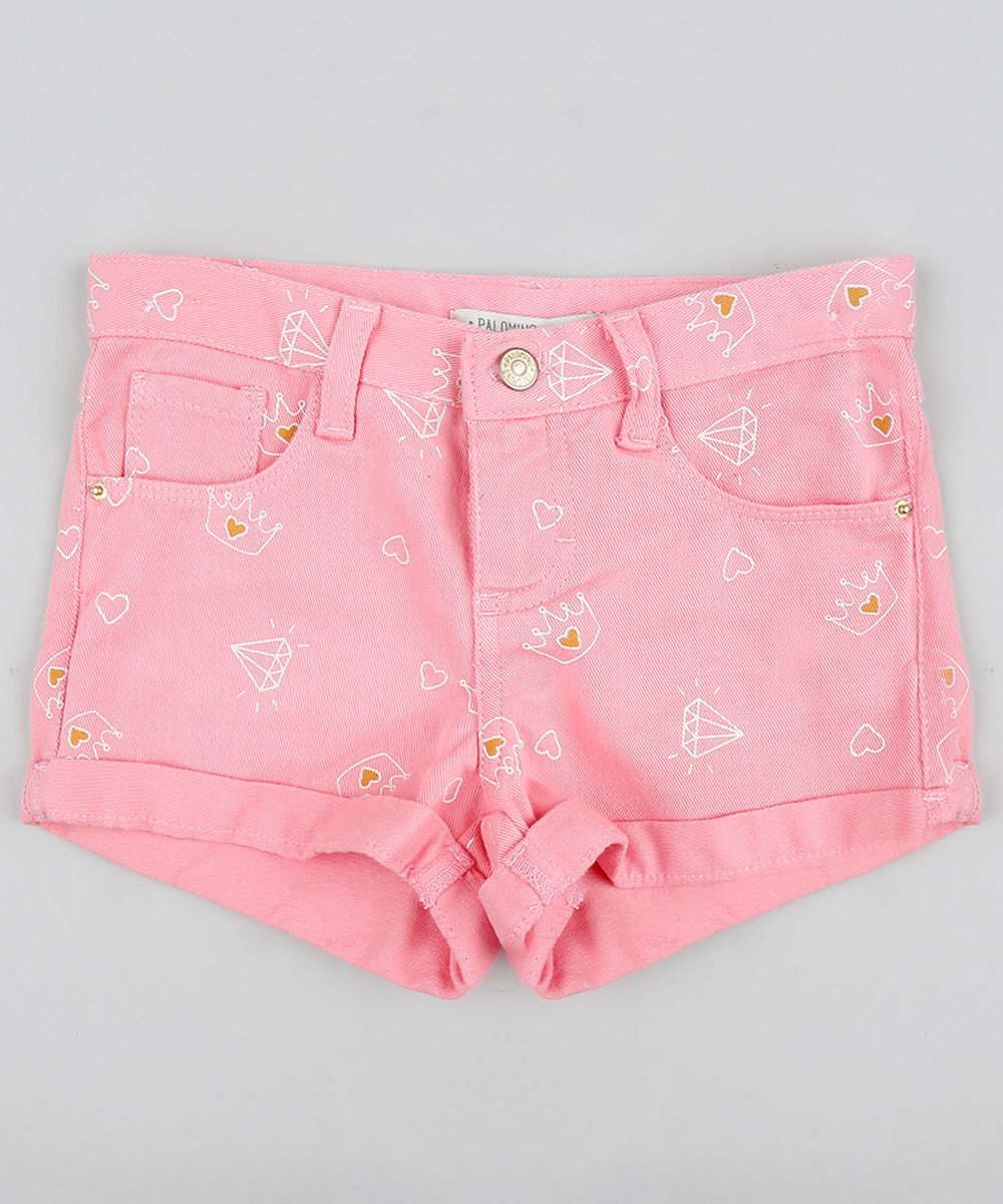 Short-Color-Infantil-Estampado-de-Coroa-Rosa-9418455-Rosa_1