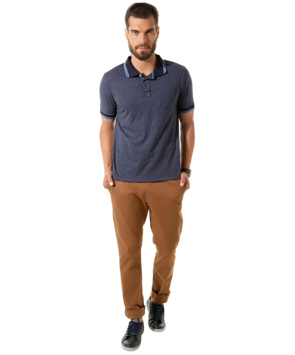 Calça Slim Caramelo