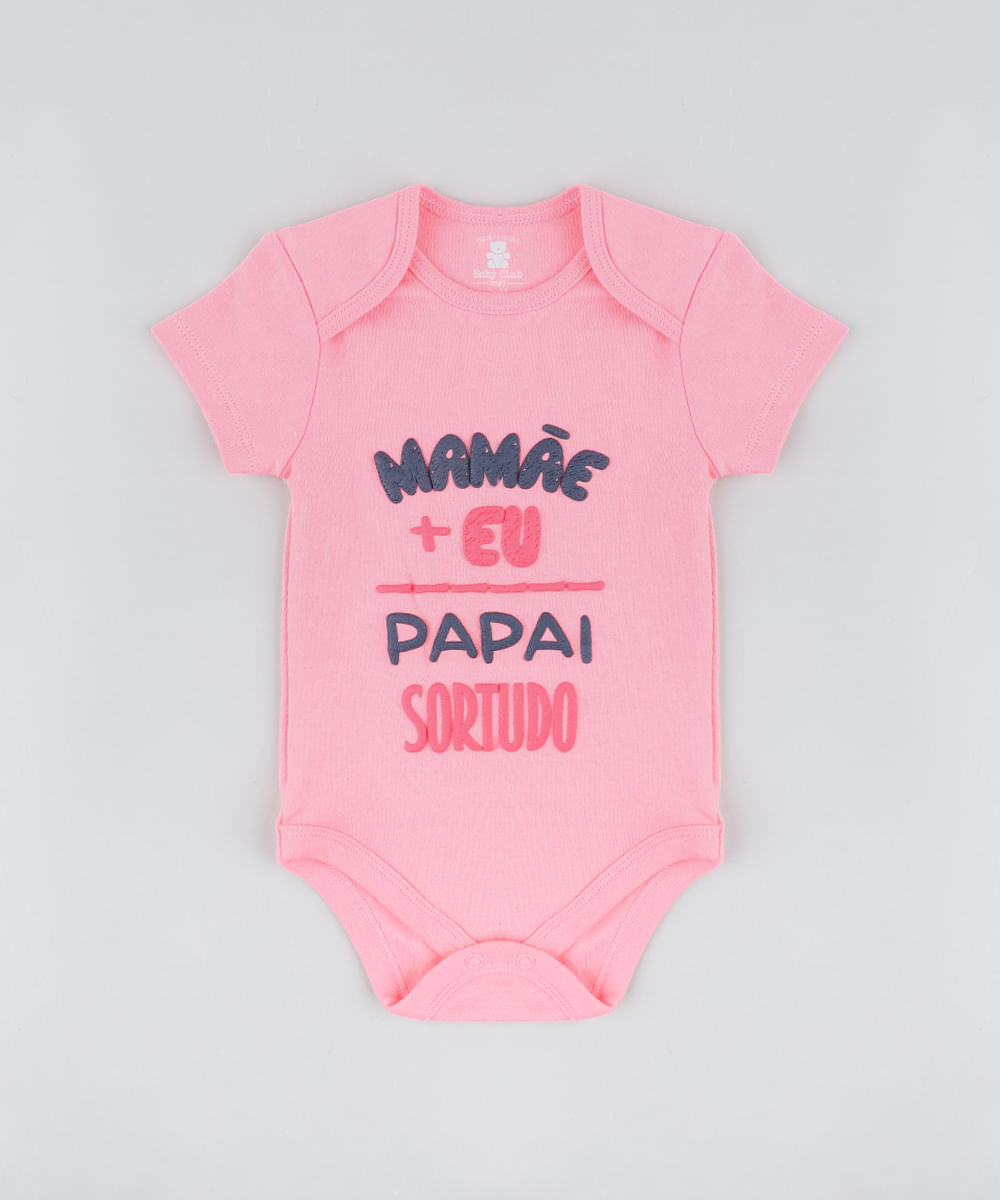 Body-Infantil--Papai-Sortudo--Manga-Curta-Decote-Redondo-Rosa-9208104-Rosa_1