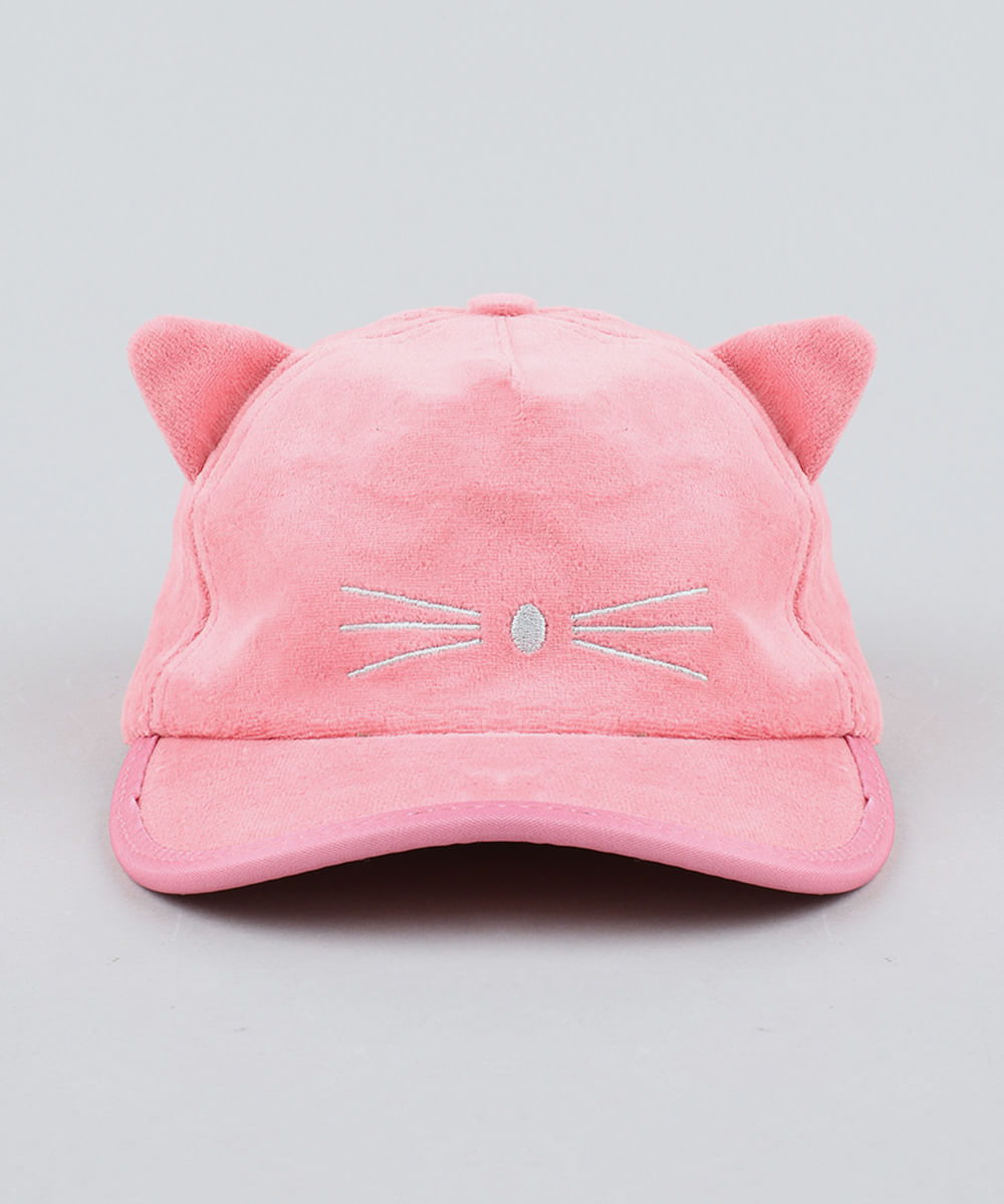 Bone-Infantil-Aba-Curva-Gatinho-em-Plush-Rosa-9406756-Rosa_1