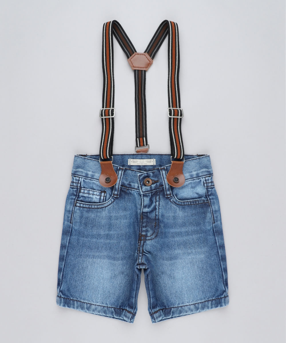 Bermuda-Jeans-Infantil-com-Suspensorio-Azul-Medio-9423971-Azul_Medio_1