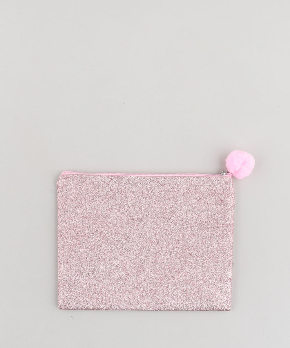 Necessaire-Feminina-em-Glitter-com-Pompom-Rosa-9472273-Rosa_1