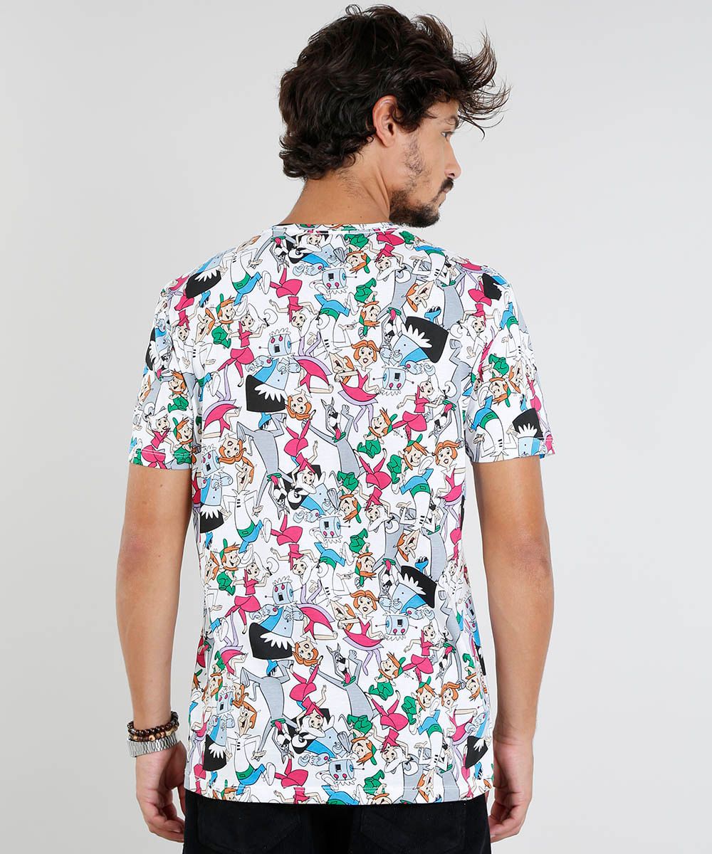 camisa toda estampada