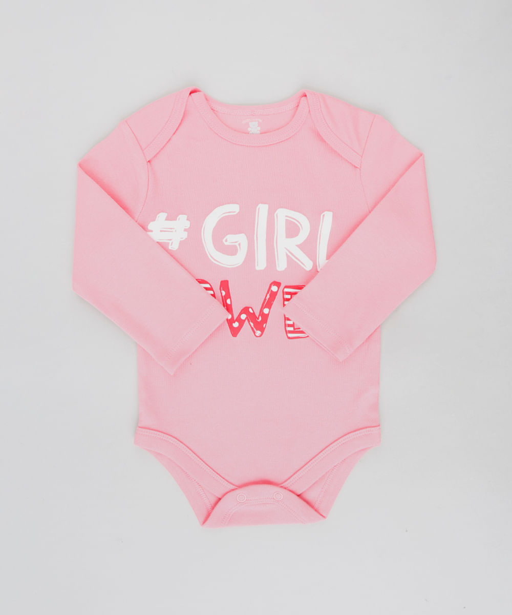 Body-Infantil---Girl-Power--Manga-Longa-Decote-Redondo-Rosa-9208117-Rosa_1