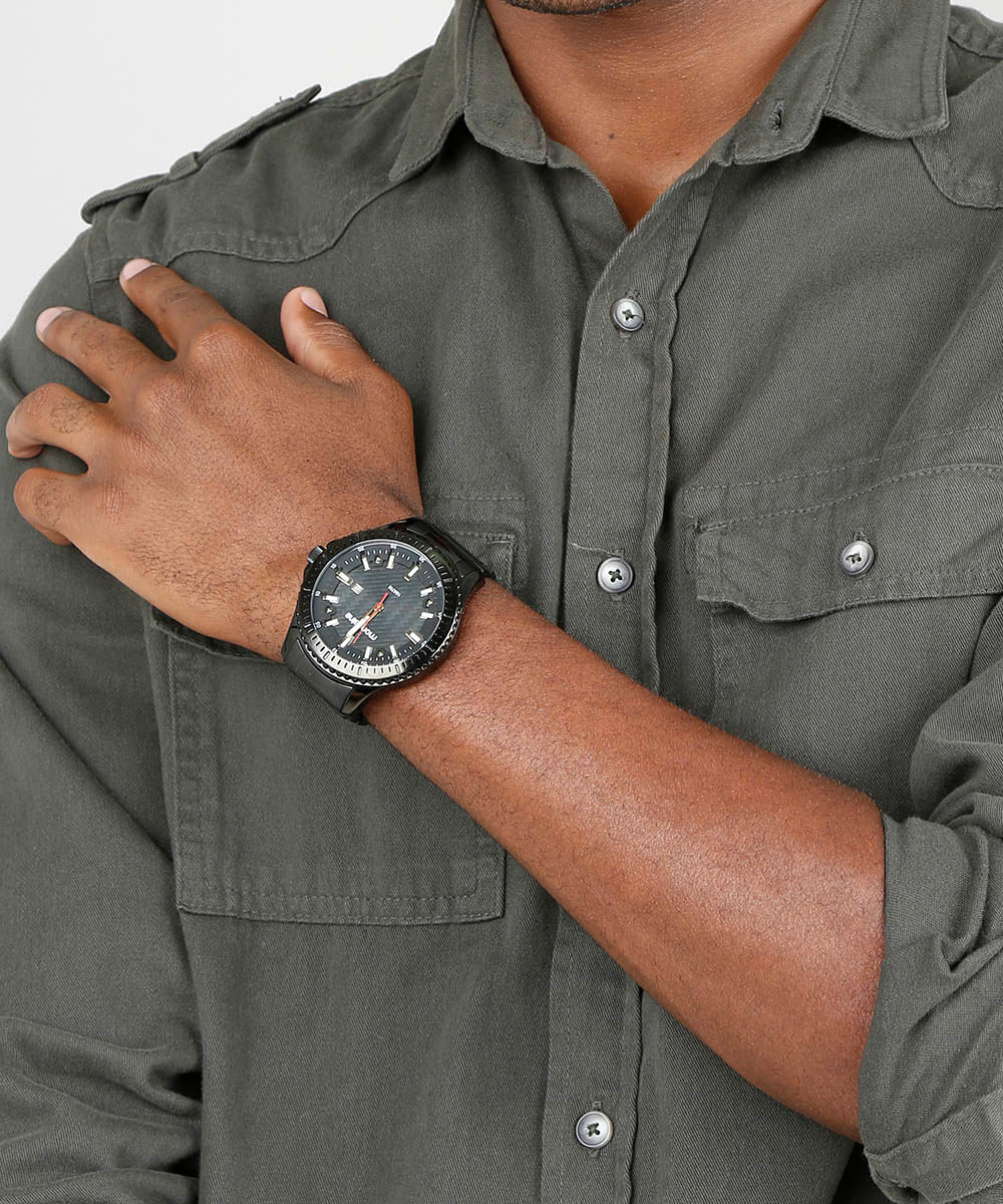 relógio mondaine masculino preto