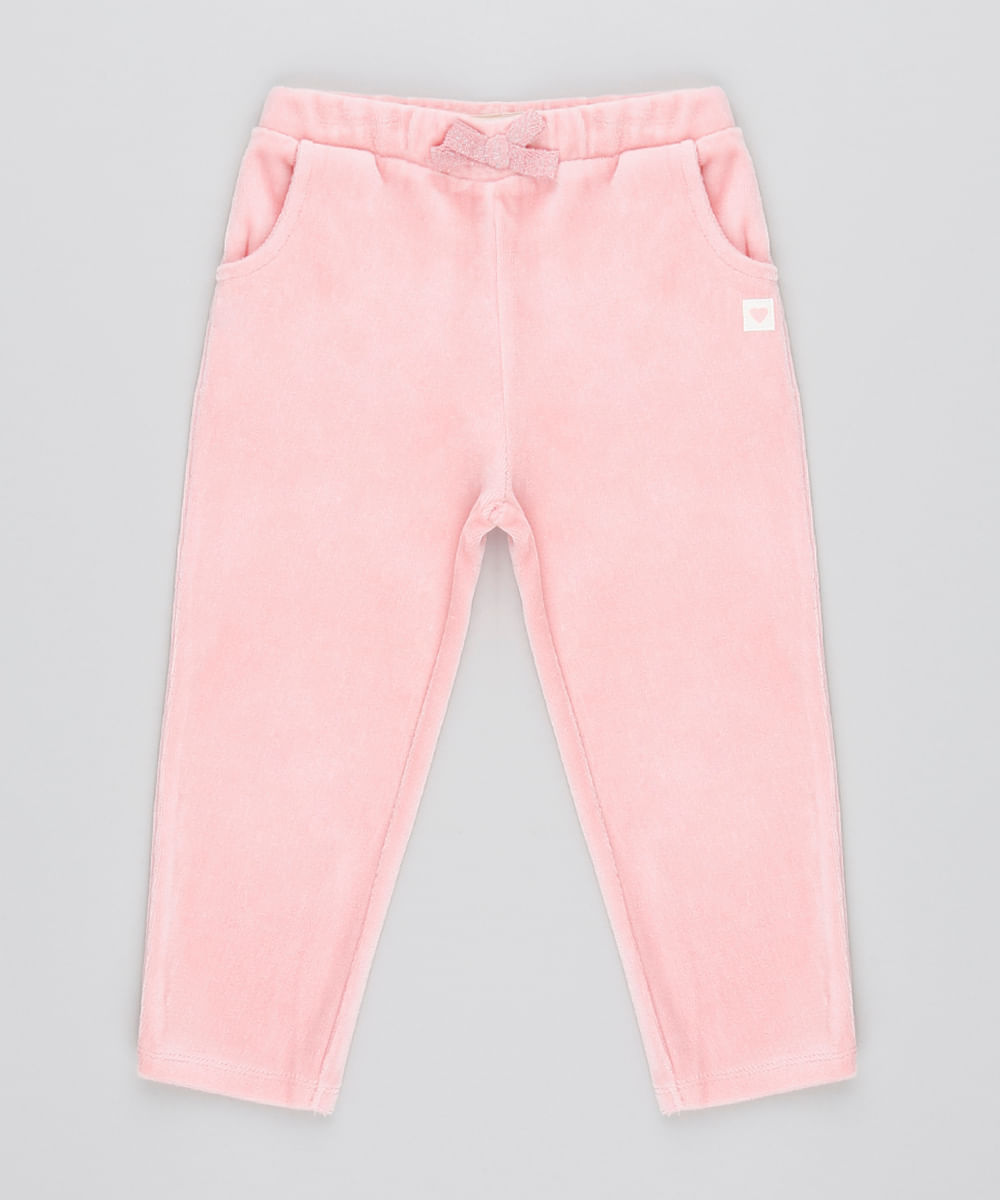 Calca-Infantil-em-Plush-com-Bolso-Rosa-Escuro-9346235-Rosa_Escuro_1