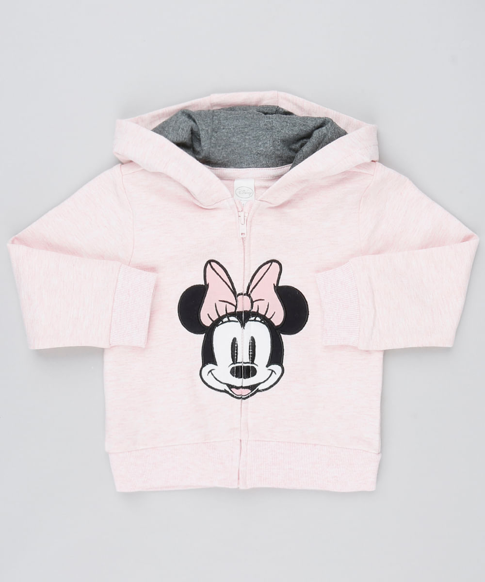 Blusao-Infantil-em-Moletom-Minnie-com-Capuz-Rosa-Claro-9345938-Rosa_Claro_1