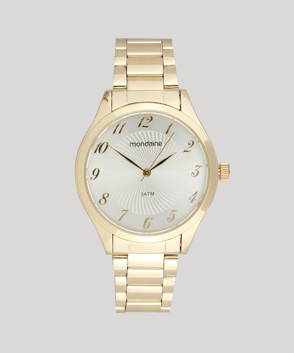 mondaine 3atm dourado