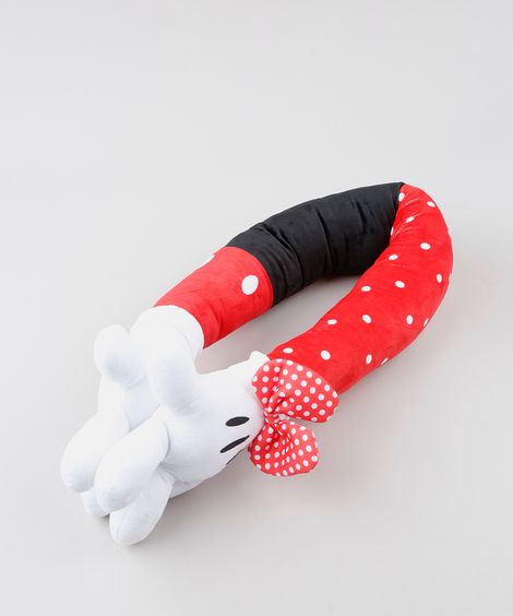 Apoio de Pescoço de Mãozinha Mickey e Minnie Vermelho
