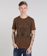 Camiseta-Masculina--Sacred-Land--Manga-Curta-Gola-Careca-Marrom-9525230-Marrom_1