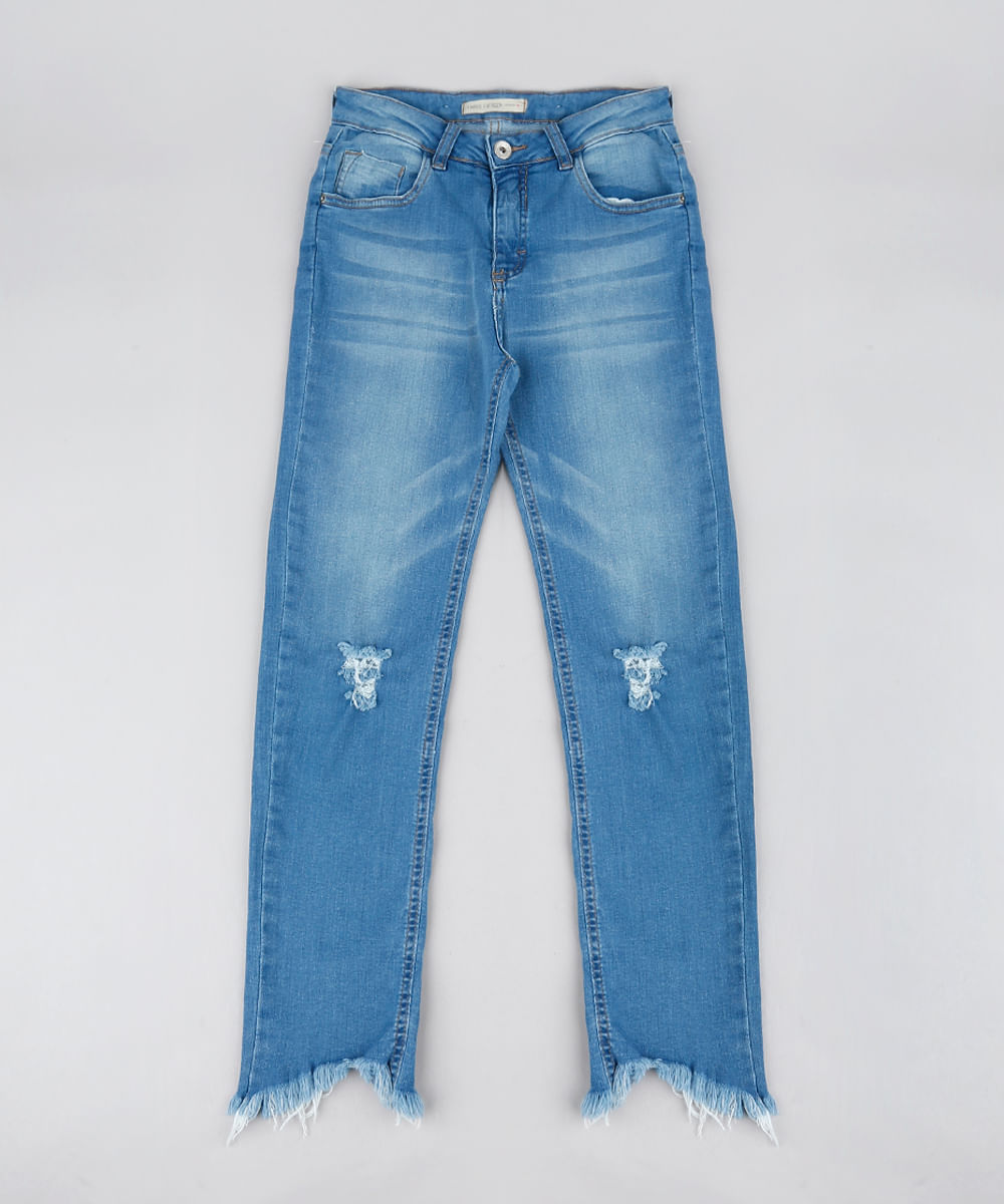 Calca-Jeans-Infantil-com-Rasgos-e-Barra-Desfiada-Azul-Medio-9541165-Azul_Medio_1