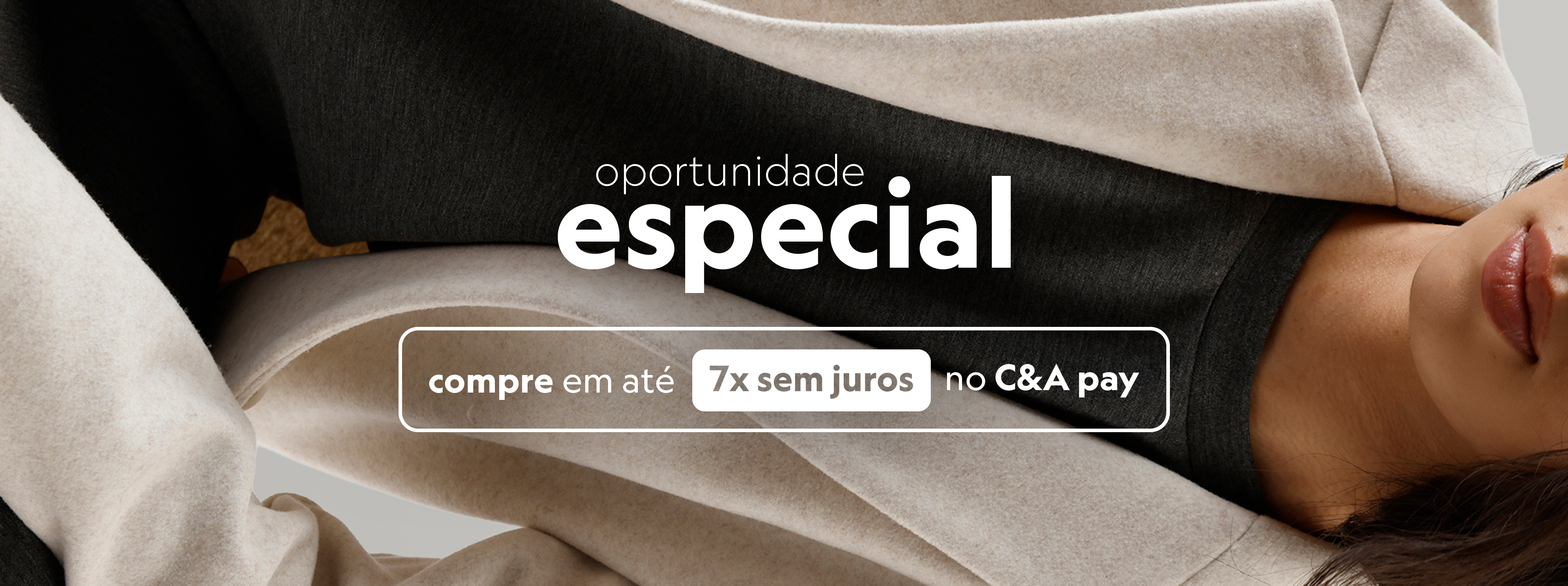 compre em até 7x sem juros com o cartão cea pay