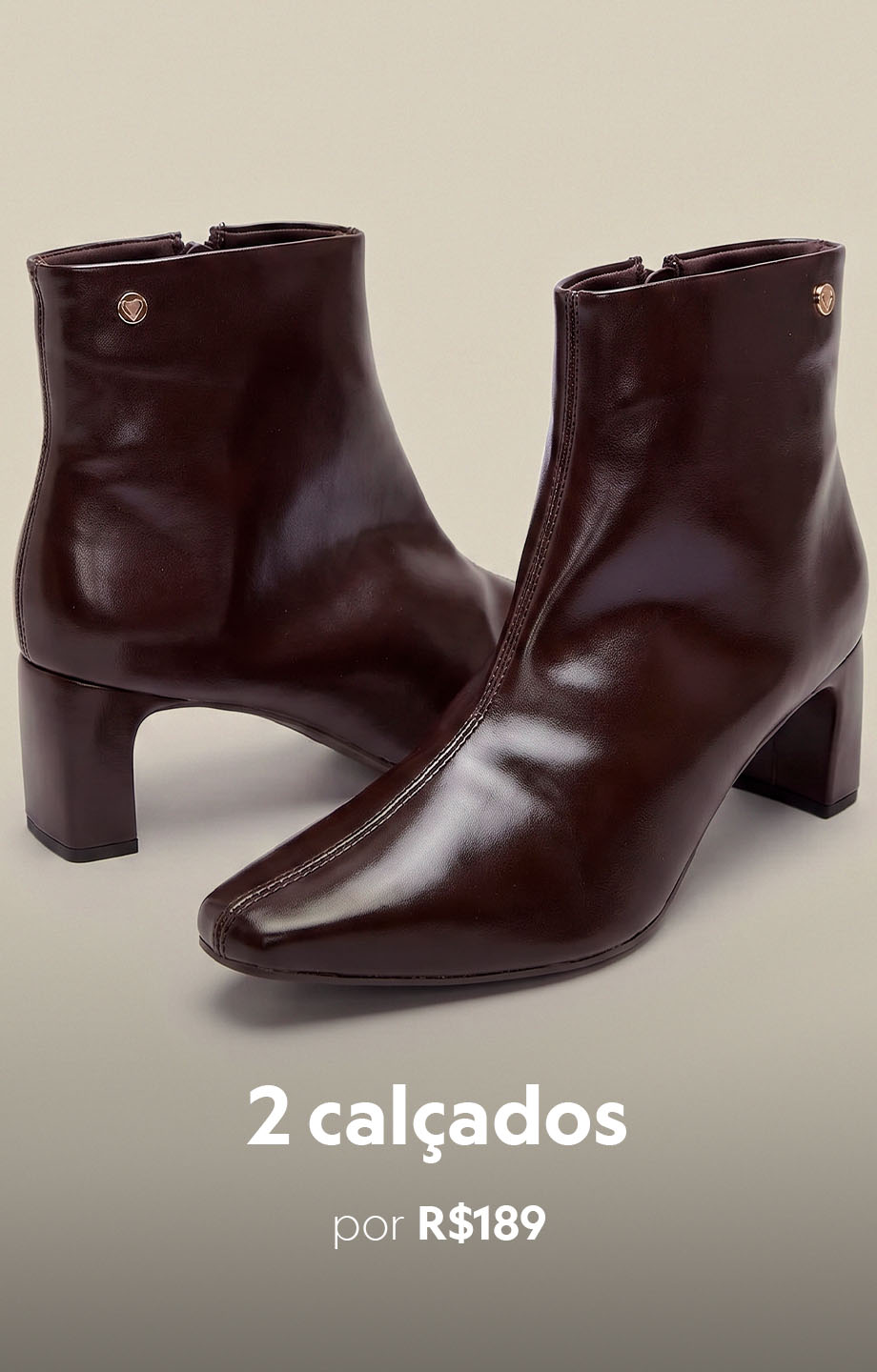 compre dois calçados por R$189