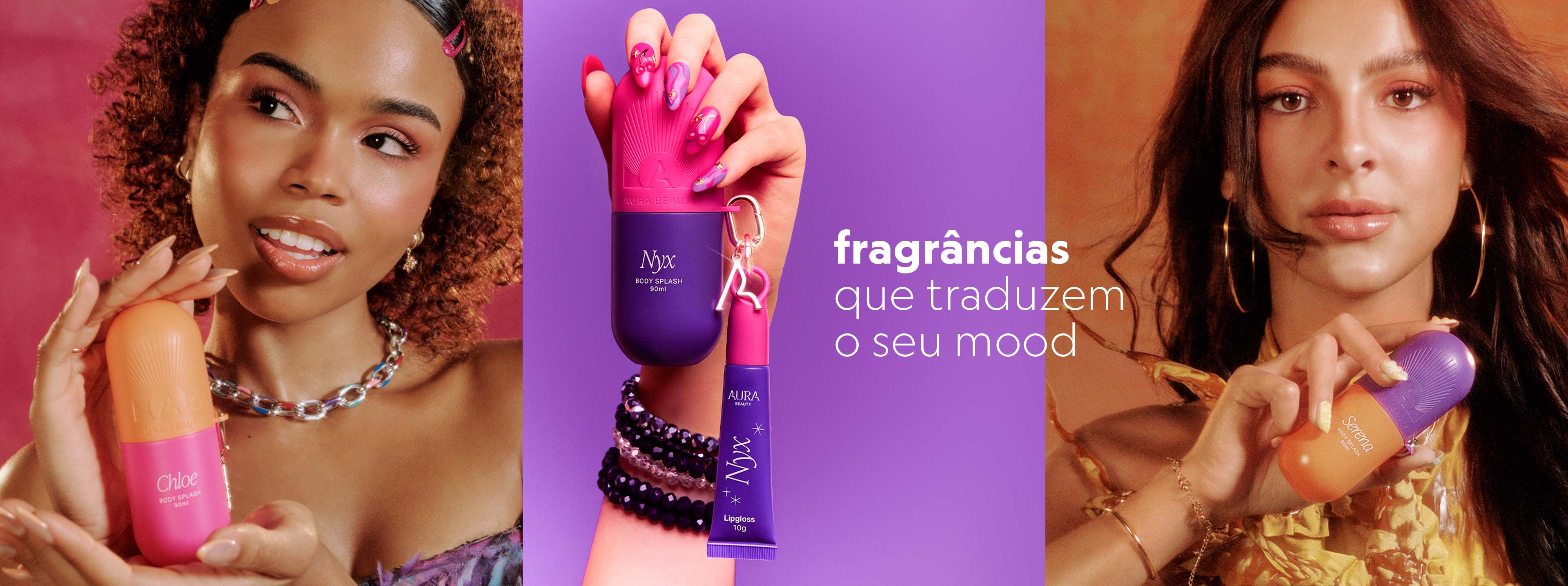 confira seleção de fragrâncias Aura Beauty