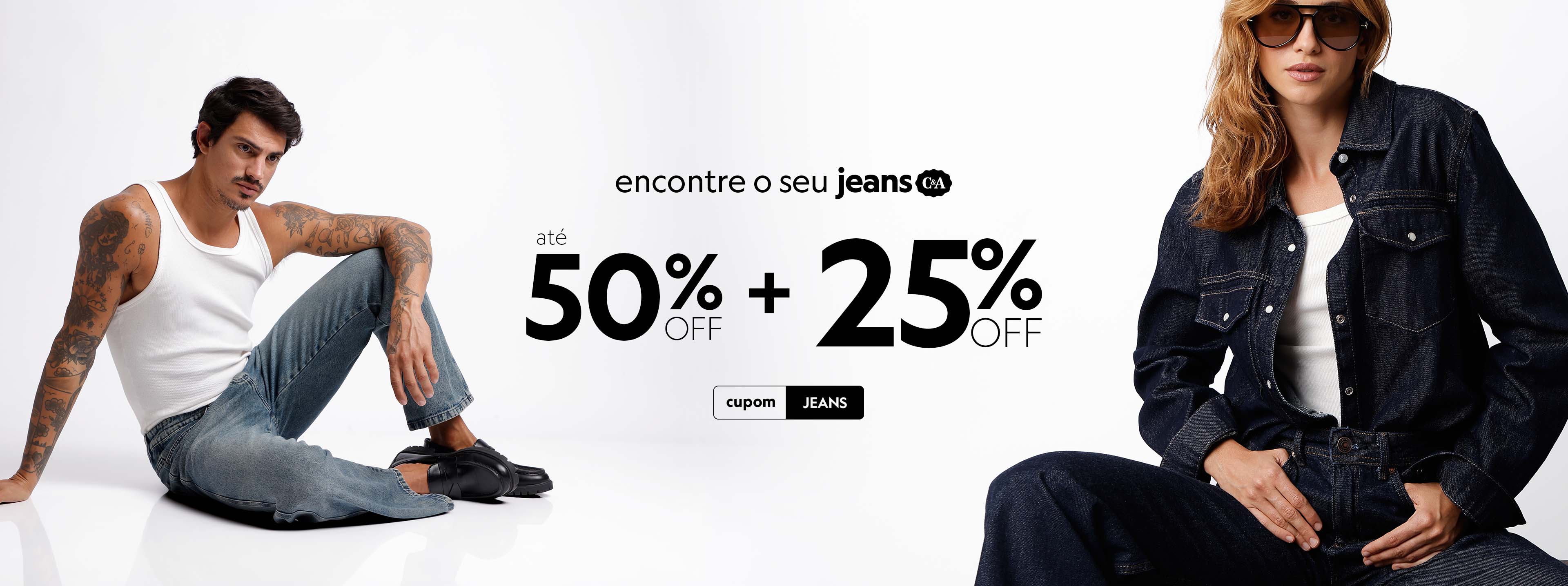 Confira seleção de jeans com 25% off