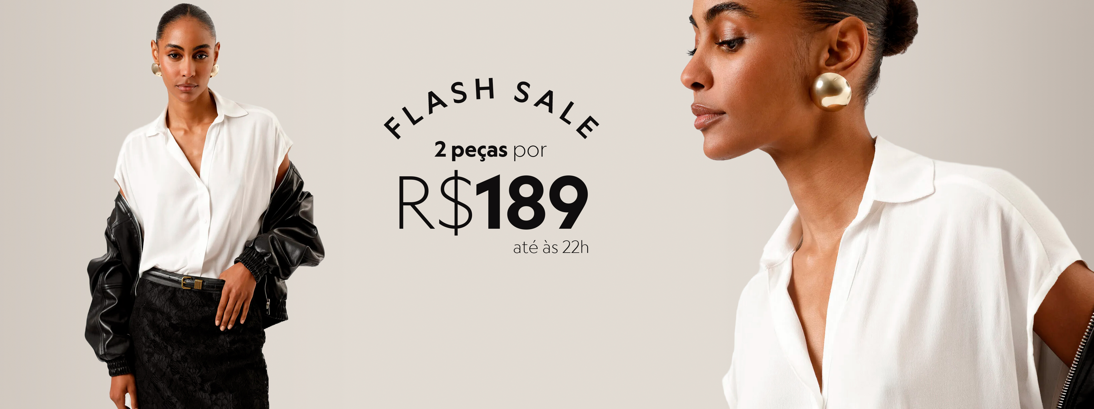 compre duas peças por R$189