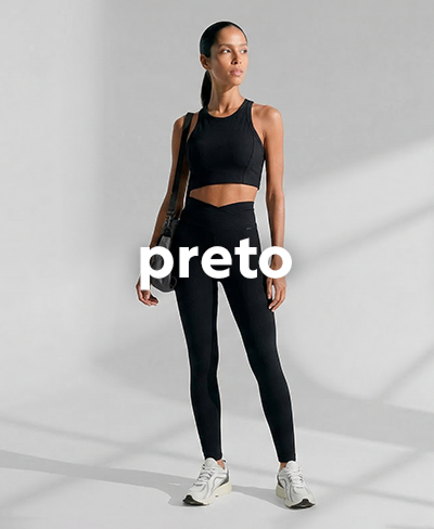 confira seleção de moda esportiva cor preto