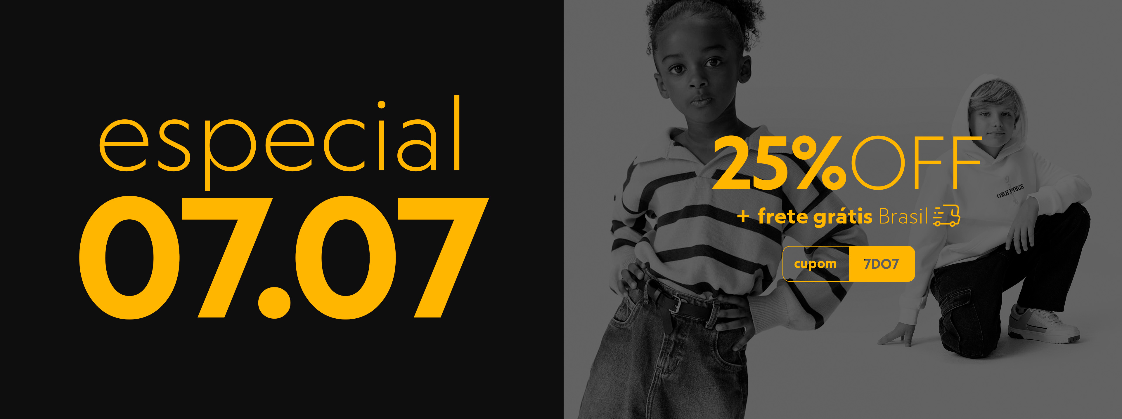 compre com 25%off