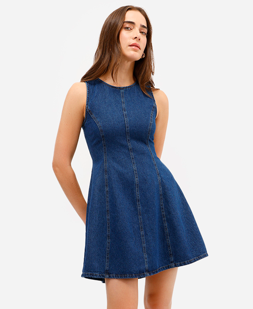 Confira seleção de vestidos curto jeans feminino