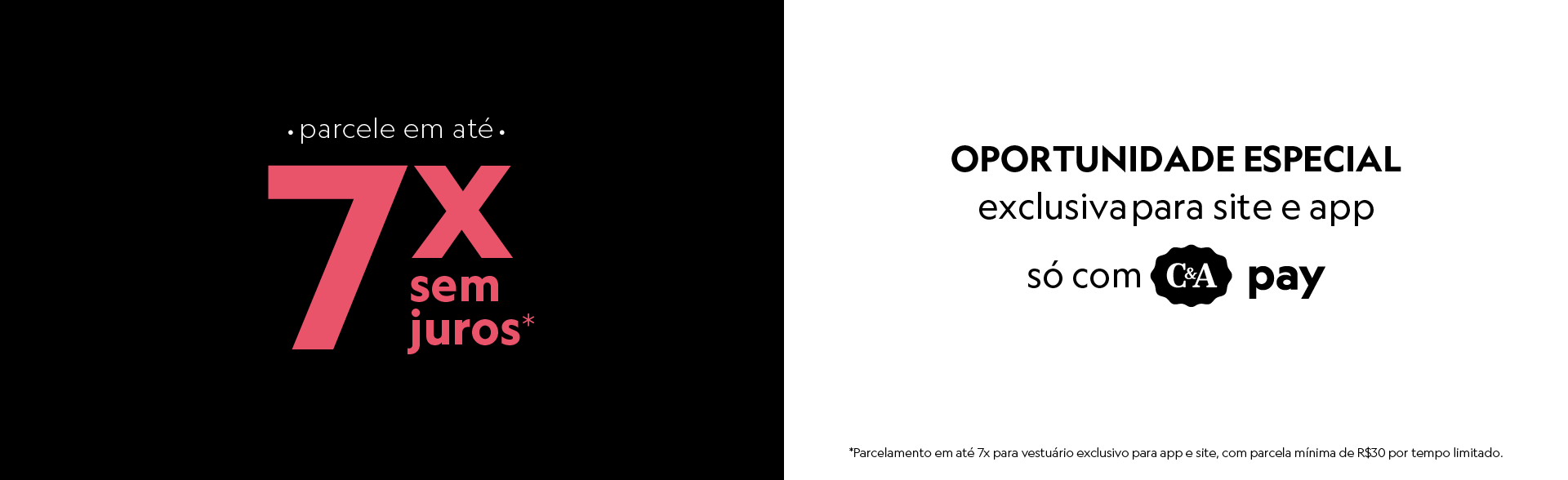 Faça seu C&A Pay 