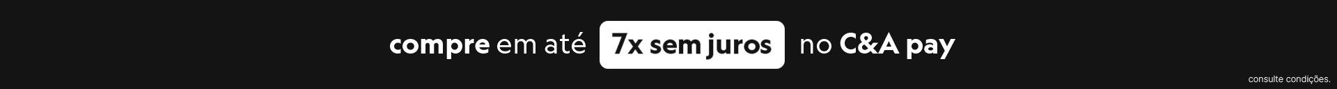 compre em até 7x sem juros no cea pay