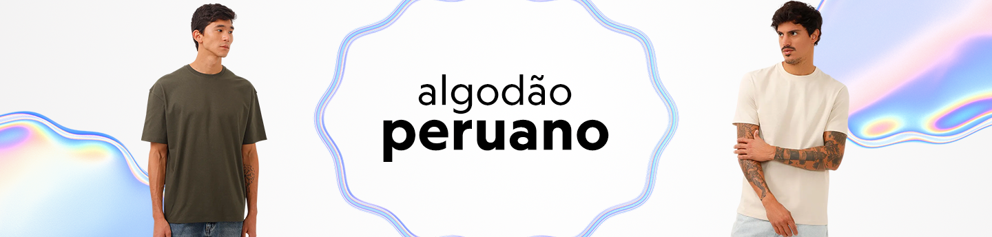 Confira seleção de camisetas masculinas de algodão peruano