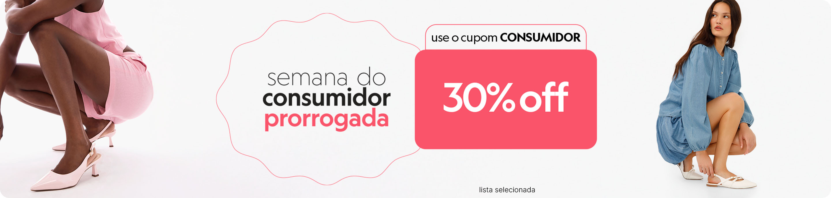 Confira seleção de calçados com 30% off no cupom CONSUMIDOR